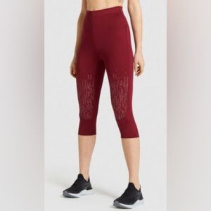 Gymshark Bordeaux cropped leggings
